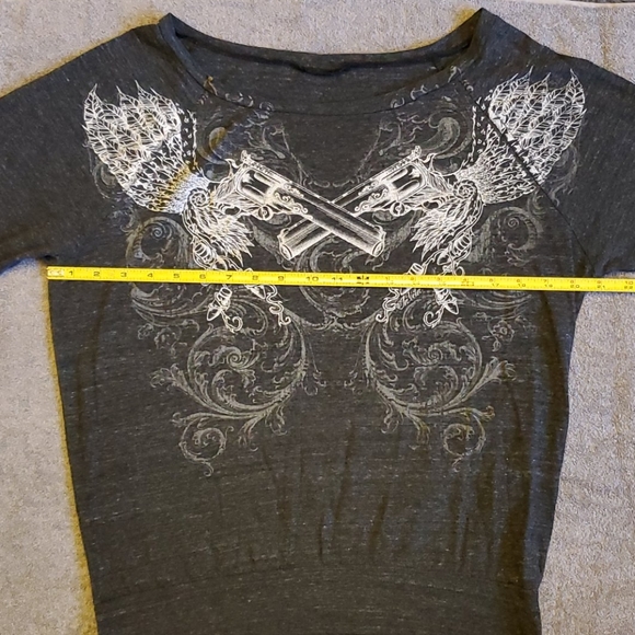 Long Sleeve Top with Pistol Print - Picture 11 of 13